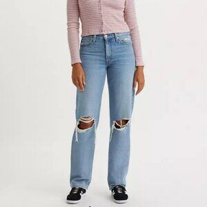 Levi’s ‘94 Baggy Loose Mid Rise Wide Leg Jeans Size 29x31 Distressed Skater